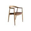 Dining Chair Natural Color with Thin Seater Brown