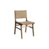 Natural Color Wooden Dining Chair Woven Rope
