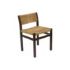Wicker Dining Chair Black Color Finishing