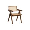 Teak Wood Lounge Chair with Rattan Backrest and Seat Teak Wood Lounge Chair with Rattan Backrest and Seat