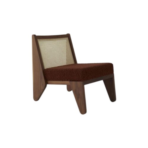 Contemporary Wooden Chair with Cozy Upholstery