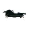 Luxury French Style Chaise Lounge with Silver Carving
