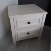 Modern Bedside Table with Black Knobs and Storage Modern Bedside Table with Black Knobs and Storage