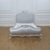 Luxury Silver Velvet French Style Bed Frame