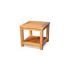Made by Teak Natural Color Nightstand with Shelf Made by Teak Natural Color Nightstand with Shelf