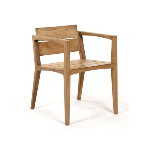 High Quality Teak Wood Dining Chair with Armrest