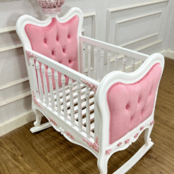 Orla Cradle Pink Upholstered