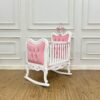 Orla Cradle Pink Upholstered Orla Cradle Pink Upholstered