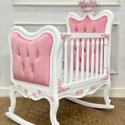 Orla Cradle Pink Upholstered