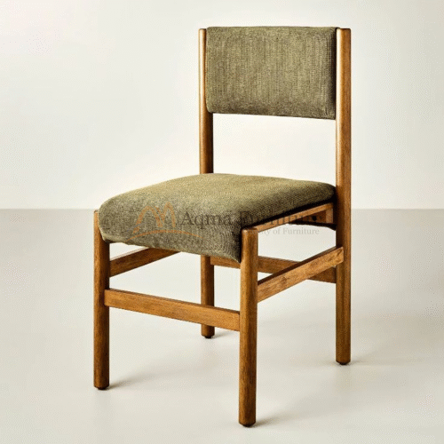 Solid Wood Upholstered Dining Chair Minimalist Design