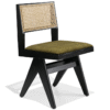 Contemporary Rattan Back Dining Chair