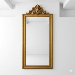 mirror gold carved wood mahogany france style