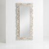 mirror wall carved solid mahogany wood with whitewashed