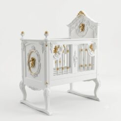Cradle carved i...