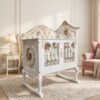 Cradle carved ireland white