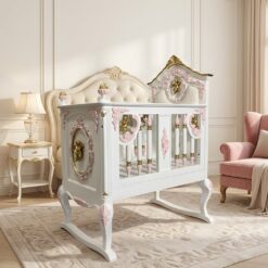 Cradle carved i...